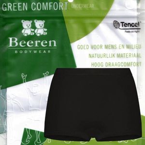 Beeren Green Comfort tencel | dames boxershort | MAAT M | zwart