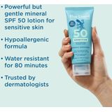 Blue Lizard SENSITIVE Mineral Sunscreen with Zinc Oxide, SPF 50+, Water Resistant, UVA/UVB Protection with Smart Cap Technology - Fragrance Free, 3 oz. Tube