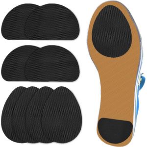 Onderkant schoengrepen - Antislip rubberen zoolbeschermer - Zelfklevende pads - Geluidsreductie - Mannen en vrouwen .