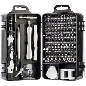 SET PRECISIE SCHROEVENDRAAIERS 115 IN 1