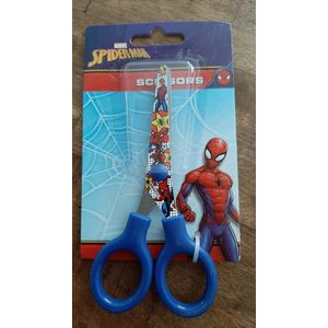 Schaar Spiderman - Geel / Rood / wit - comic style - 13 x 7 cm - Vanaf 3 jaar - Kinderschaar - Disney - Marvel schaartje - hobbyschaartje