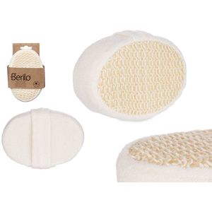 GEVLOCHTEN OVALE SPONS MET HANDVAT NATUURLIJK