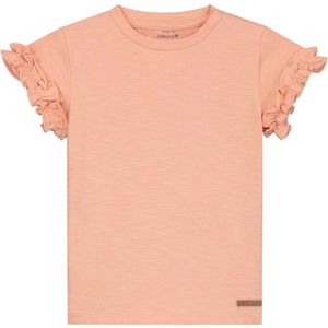 Prénatal peuter T-shirt - Meisjes - Dark Peach Orange - Maat 80