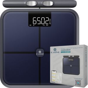 e.volve - Slimme Weegschaal - Digitale Weegschaal - Met Lichaamsanalyse - Incl. App & Handvat