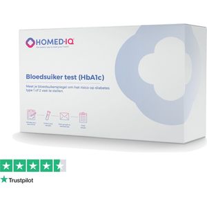 Homed-IQ - Diabetes Test (HbA1c) - Thuistest - Gecertificeerd Laboratorium - Laboratorium Test