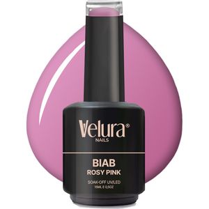 Velura® BIAB - Builder in a Bottle - 15ml Rosy Pink - Liquid Builder Gel - BIAB Gel Nagels - Flexibel & Dimethicone Hechting - HEMA- & TPO-vrij