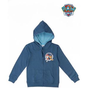 PAW Patrol vest - 100% Katoen - Maat: 122/128 - Vest/ Trui - PAW Patrol Kleding - Kinderkleding - Jongens Kleding - Kleuter - Hoge Kwaliteit - Extra Zacht - Chase & Marshall - Comfortabel Vest