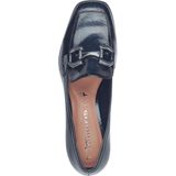 Tamaris - Trotteur - Loafers - Blauw - 35 mm Plateau met Blokhak
