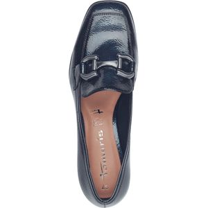 Tamaris - Trotteur - Loafers - Blauw - 35 mm Plateau met Blokhak