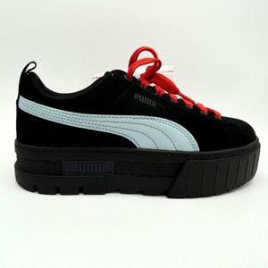 Puma - Dua Lipa - Lage Schoen - Zwart - Suède Leer, Rubber Platform