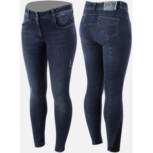 Animo Noctis Knie Grip Rijbroek Jeans Dames L Blauw