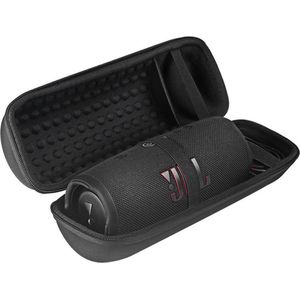 Lovnix JBL Flip 6 Case - Beschermhoes voor de JBL Flip 4/5/6 Speaker - Extra Ruimte voor de Adapter - Zwart