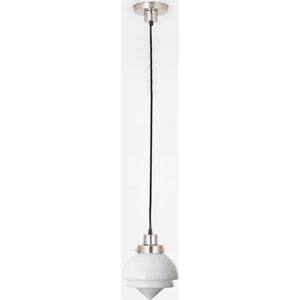 Art Deco Trade - Hanglamp aan snoer Small Pointy 20's Matnikkel