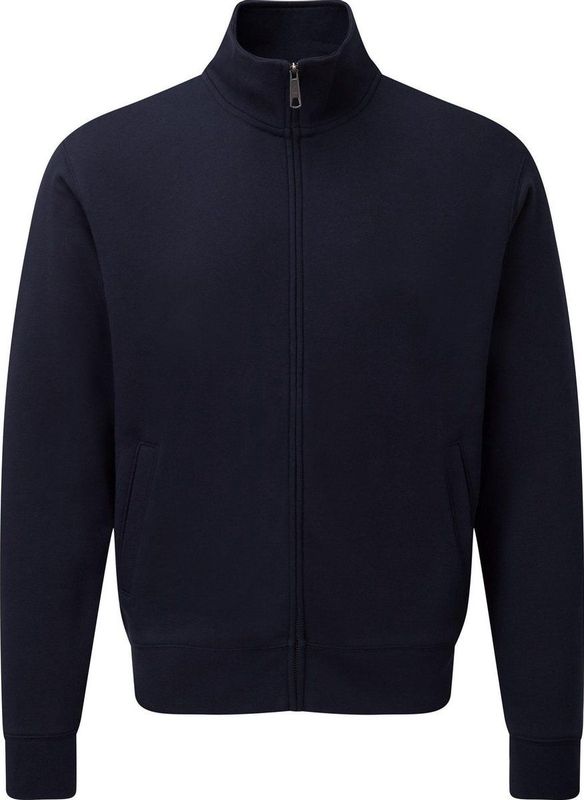 Russell - Authentiek Sweatshirt-jasje - Franse Marine - Met Volledige Ritssluiting