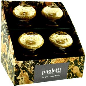 Paoletti Home Hoogwaardig Porselein Kastknoppen - Meubelknop - Handgemaakt - 4 Stuks