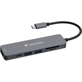 USB-C Hub - 6 Poorten - Zwart - Aluminium - 4K Video-uitvoer