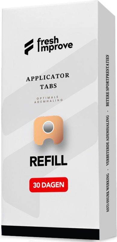 Fresh improve® - Refill Neusstrips – 60 stuks – Plakkers voor Magnetische Neusspreider - Navulling