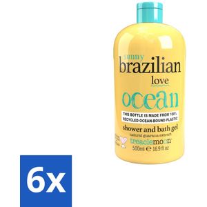 Treaclemoon – Bad- & Douchegel – Brazilian Love – 500 ml - Voordeelverpakking - 6 stuks