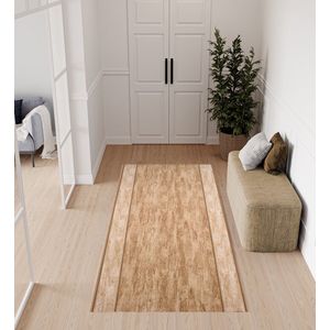 Tapiso Antislip Rubber Lichtbeige Gang Woonkamer Rubbermat Tapijt Maat- 80x450