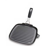 Le Creuset Grillplaat - Inklapbare Greep - Zwart