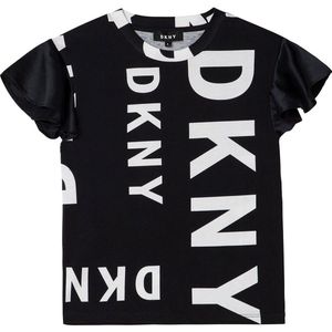 Dkny D35r73-m41 T-shirt Met Korte Mouwen Zwart 14 Years Meisjes