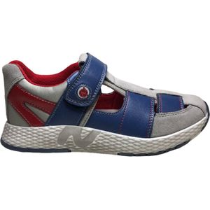 Naturino velcro gesloten lederen sandalen Cipal Grijs blauw Mt 34