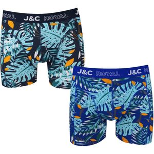 2-pack Heren Boxershorts H250 J&C katoen geprint - maat M