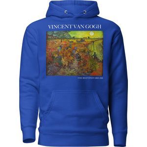Vincent van Gogh 'De Rode Wijngaard' (""The Red Vineyard"") Beroemd Schilderij Hoodie | Unisex Premium Kunst Hoodie | Team Royal | XL