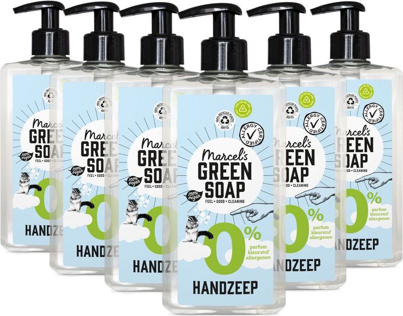 Handzeep - 500 ml - Biologisch Afbreekbaar - Vegan - Allergie Gecertificeerd