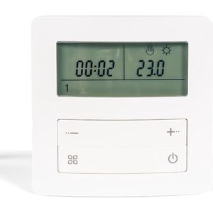Thermostaat voor vloerverwarming TH26, 16A, vloer/ruimte sensor, programmeerbaar