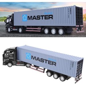 Simulatie Gegoten Truck Model Speelgoed 1-48 Collectie voor Kinderen - Verjaardagscadeautjes Kerstcadeaus - Grijs Vrachtwagenmodel