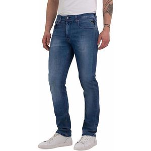 Replay Heren Jeans Broeken GROVER regular/straight Fit Blauw 29W / 30L Volwassenen
