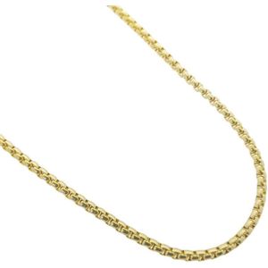 Jasseron ketting - Staal - 70 cm - 3mm-goudkleurig