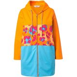 Angel of Style Angel of Style - Dames - lange sweatjas A-lijn luipaardstrepen - Licht turquoise - Maat 42