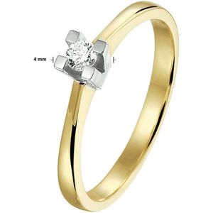 Ring Diamant 0.10ct H Si