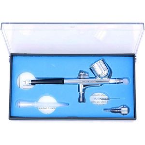 EGoods - Zwaartekracht Feed Dual-Action Airbrush Paint Kit Set - Fijne Spuitmond - Professionele Verfset