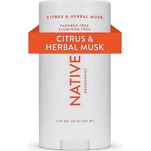 Native Citrus & Herbal Musk Deodorant 75g - Natural Deodorant - Aluminum Free