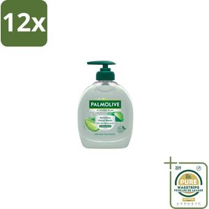 Palmolive – Handzeep – Hygiene Plus Sensitive – Pompje - 300 ml - Voordeelverpakking - 12 stuks - Hygiëne - Aloë vera