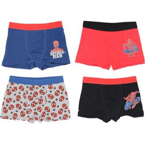 Marvel Spiderman Boxershort - Set van 4 - Katoen - Maat 110/116