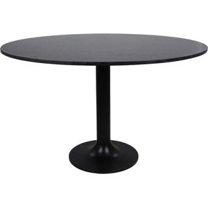 Eettafel Carine 120cm marmer - zwart