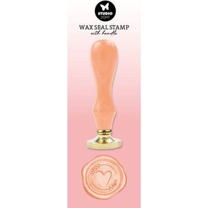 Studio Light • Essentials Tools Wax Stamp With Handle Peach Heart