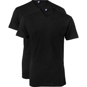 Alan Red T-shirts Vermont (2-pack) - extra lang - V-hals - zwart -  Maat XXL