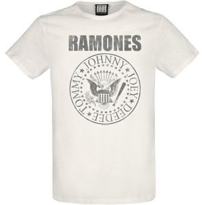 Ramones Amplified Collection - Vintage Shield Heren T-shirt - wit - S