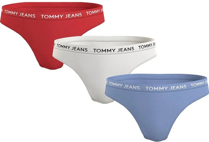 Tommy Jeans Classic Tanga 3 Eenheden Veelkleurig M Vrouw