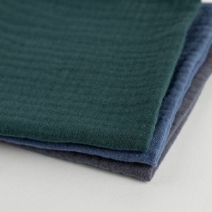 Mousseline katoenen herbruikbare zakdoek - Combipack man 1