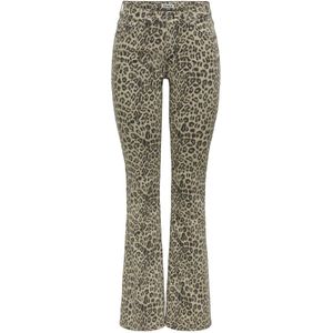 ONLY - ONLBLUSH MID FLARED LEO DNM DOT CS - Dames - Jeans