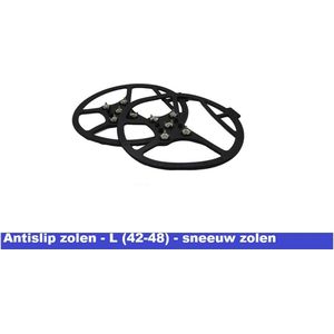 ANTI-SLIP GRIP VOOR SCHOENEN – MAAT L (42-48) - VEILIGHEID EN COMFORT IN ELKE STAP