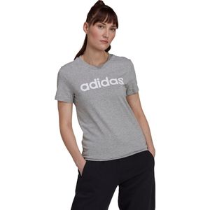 adidas Sportswear LOUNGEWEAR Essentials Slim Logo T-shirt - Dames - Grijs- XS