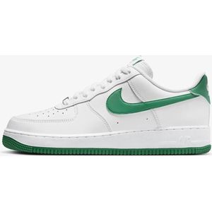 Nike Air Force 1 '07 - Sneakers - Mannen - Maat 45.5 - Wit/Wit/Malachite (Groen)