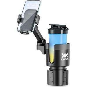 Goodivery ® Auto Drankhouder Mobiele Telefoonhouder Multifunctionele 2 in 1 Drankhouder Mobiele Telefoonhouder voor Auto Universele Autohouder Expander 360° Draaibaar